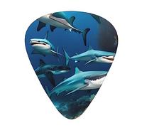Submarine Shark Coralguitar Plectrum 12 Piece Set, 3 Thicknesses With Case For Bass Guitar, &Electric Guitar And More.