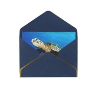 Submarine Turtle Under The Sea Greetings Romantic Card With Envelopes, Send To A Close Friend,Phnom Penh Pearl Paper Greeting Card