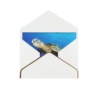 Submarine Turtle Under The Sea Greetings Romantic Card With Envelopes, Send To A Close Friend,Phnom Penh Pearl Paper Greeting Card