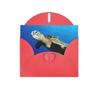 Submarine Turtle Under The Sea Pearl Paper Holiday Greeting Card With Envelopes Weddings Party Birthday Invitations Wishes