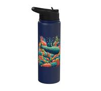 Submariner Coral Underwater Sea U-Boat Stealth Submarine Stainless Steel Insulated Water Bottle