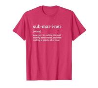 Submariner Definition Submersible Nuclear-Powered Submarine T-Shirt, Men, Red Heather, Small