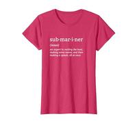 Submariner Definition Submersible Nuclear-Powered Submarine T-Shirt, Women, Red Heather, XX-Large