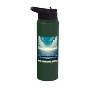 Submariner Epic Nuclear Submarine Battle Warfare Sub U-Boat Stainless Steel Insulated Water Bottle