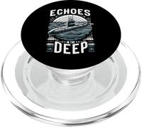 Submariner Quote Echoes In The Deep Stealth U-Boat Submarine PopSockets PopGrip for MagSafe