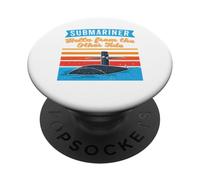 Submariner Quote Hello From The Other Tide U-Boat Submarine PopSockets Adhesive PopGrip