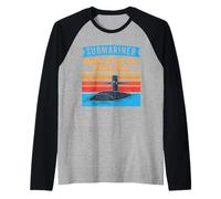 Submariner Quote Hello from The Other Tide U-Boat Submarine Raglan Baseball Tee