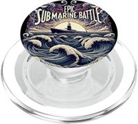 Submariner Quote Sea Warfare Epic Submarine Battle U-Boat PopSockets PopGrip for MagSafe