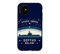 Submariner Quote Stars Above Depths Below U-Boat Submarine Case for iPhone 11
