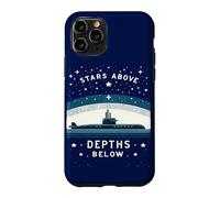 Submariner Quote Stars Above Depths Below U-Boat Submarine Case for iPhone 11 Pro