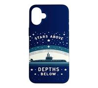 Submariner Quote Stars Above Depths Below U-Boat Submarine Case for iPhone 16 Plus