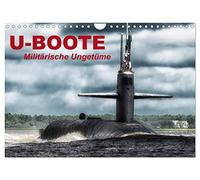 Submarines - Military Monsters UK-Version (Wall Calendar 2026 DIN A4 Landscape), CALVENDO 12 Month Wall Calendar