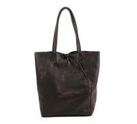 SubMeHa Ladies Italian Leather Shopper Bag, Large Shoulder Tote, Women's Handbag (Coffee)