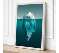 Submerged Depths Coastal Canvas Wall Art Print 24x16 Inch