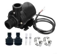 Submersible 12V Water Pump for Aquariums and Fountains, 800L/h Brushless Pump with Low Noise and Complete Connection Accessories (1#)