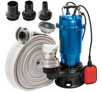 Submersible Flood Water Pump Heavy Duty Pond Waste CESSPIT Sump Sewage 1500W!