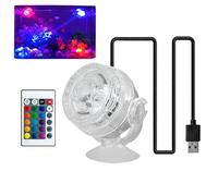 Submersible LED Fish Tank Light, 6-Color Changing Pool Lights, IP68 Waterproof Spotlight, Small Water Light for Aquariums and Fish Tanks, Ideal for Underwater Illumination