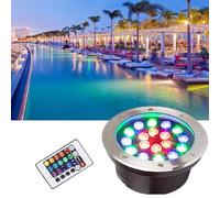 Submersible LED Fountain Light - IP68 Waterproof Recessed Pond Light for Outdoor Spotlights and Garden, AC12V/24V Low Pressure