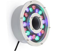 Submersible LED Fountain Light, LED Ring Underwater Fountain Light, Waterproof Medium Hole Landscape Spotlight