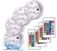 Submersible LED Lights, Multicolor RGB Waterproof Underwater Light for Vase Base,Aquarium, Pond, Garden, Fish Tank, Halloween Pumpkins Decoration