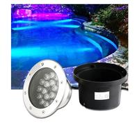 Submersible LED Underwater Light 12V - IP68 Rated Stainless Steel Pool Lighting for Fountains & Pools