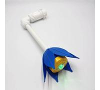 Submersible Lotus Pool Fountain, 1.5 Inch Fitting PVC Waterfall Feature With Adjustable Spray Direction For Swimming Pools And Decorative Garden Ponds(without lights)