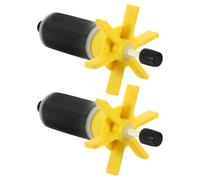Submersible Pump Rotor Impeller Assembly 2pcs with Shaft and Bearing | Abs Magnet Build, High Precision Balance, Wear Resistant, Minimal Vibration, Deep Wells and Fish Ponds
