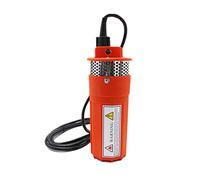 Submersible Pump Ultra-Quiet Water Pump DC 12V 360LPH 70M Lift Small Submersible Solar Energy Water Pump Outdoor Garden Deep Well Car Wash Bilge Cleaning 12 V Volt(Red 24V)