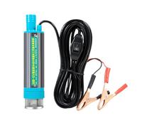 Submersible Pump - Water Oil Barrel Pump - 2 Alligator Clips Portable Refueling Tool for Agricultural Marine Automotive Caravan Truck