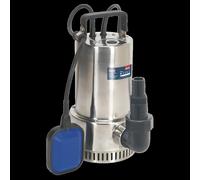 Sealey Submersible Water Pump WPS250A - Stainless, Automatic, 250 L/min, 230V