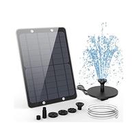 Submersible Sump Pump 9W Solar Fountain Pump, Solar Fountain Pump for Bird Bath with 4 Pond Nozzles DIY Solar Fountain Transfer Pump