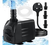 Submersible Ultra Quiet Water Feature Pump - 1500L/H 25W Aquarium Pump with 3 Nozzles