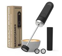 Subminimal NanoFoamer V2 Handheld Milk Foamer - Barista-Style | Make premium coffee drinks, battery-powered foamer for cappuccino, latte, hot chocolates and more