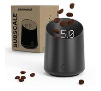 Subminimal Subscale Digital Dosing Cup with LED Display - Sleek & Precise Coffee Bean Weight Scale - Dosing & Brewing Coffee Accessories, Perfectly Measures Coffee Grounds for Coffee Espresso - Black