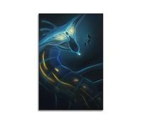 Subnautica Ghost Leviathan 5 Canvas Poster Bedroom Decor Landscape Office Room Decor Gift 08x12inch(20x30cm)