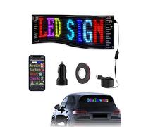 SUBORAWOS Programmable LED Sign, Bluetooth APP Control, Flexible LED Matrix Panel, Scrolling Sign for Store, Car, Bar, Hotel (4.7x18.5")