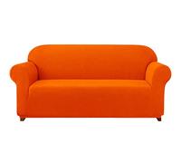 subrtex 1-Piece Stretch Sofa Cover Spandex Jacquard Fabric Slipcovers for Couch, Armchair, Machine Washable (XL Sofa, Orange)