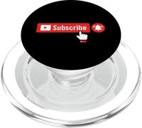 Subscribe Notify Buttons with Hand Content Creator Vlogger PopSockets PopGrip for MagSafe
