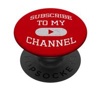 Subscribe To My Channel Content Creator Social Media PopSockets Adhesive PopGrip
