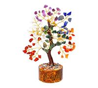 SUBSH Chakra Tree - Healing Crystal Tree - Crystals and Gemstones - Birthday Gift for Women - Crystal Tree of Life - Money Tree - Home Office Decor - Spiritual Gift - Good Luck Tree