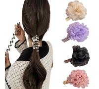 Subsistenceed-No Damage Soft Elastic Spiral Hair Ties, Twisted hair wire pony hairwire for women, Soft Pearl Braided Telephone Elastic Spiral Hairs Ties for Everyday Wear Special Occasions(4PCS H)