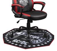 AC/DC - Non-slip Gamer Floor Mat for Gaming chairs and office chairs - 1 m x 1 m