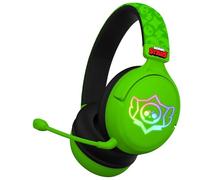 Subsonic Brawl Stars Wireless Gaming Headset - PS5 PS4 Switch Xbox PC Green | Official Brawl Stars wireless headphone - 2.4 GHz, Bluetooth and aux - PS5, PS4, Switch 2, Switch, Xbox, PC - RGB LED