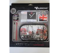 Subsonic City Pack London Red for 3DS Dsi Case Stylus Pen Screen Headphones
