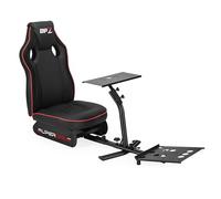 Subsonic DPZ Simulation Bucket Seat with Steering Wheel and Bottom Bracket - DPZ Simulation Cockpit for PS5, Xbox Series X/S, PS4, Xbox One and PC