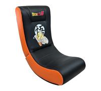 Subsonic - Dragon Ball Gaming Rocking Chair - Officially Licensed Ergonomic Rocking Chair - Black and Orange Leatherette with Embroidery - Comfortable Chair for the Living Room or Bedroom