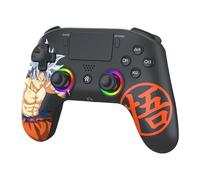 Subsonic - Dragon Ball Super Wireless PS5 Controller with Back Paddles and LEDs - Goku Ultra Instinct Controller with Vibration and Touchpad - Compatible with PlayStation 5 and PC - Black
