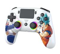 Subsonic - Dragon Ball Super Wireless PS5 Controller with Back Paddles and LEDs - Goku vs Vegeta Controller with Vibration and Touchpad - Compatible with PlayStation 5 and PC - Black