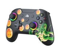 Subsonic - Dragon Ball Wireless Controller for PC, iOS, Android and Steam - Shenron Ergonomic Bluetooth Gaming Controller with LEDs - Black