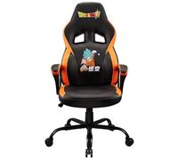 Dragon Ball Z - Gaming chair or office chair, DBZ pop gaming chair for teenager or adult, comfortable rocking seat, integrated headrest and armrests, ergonomic, adjustable backrest - Black